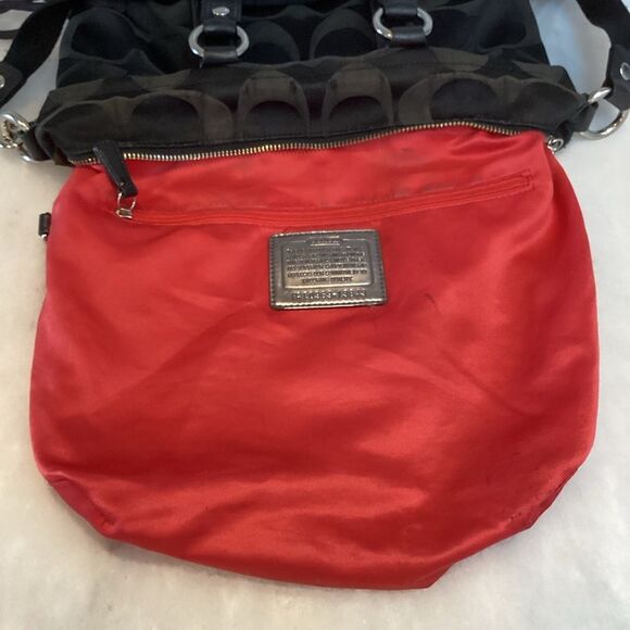 Coach Poppy Signature Spotlight Small Convertible Tote Shoulder Bag 13843 - Picture 13 of 14